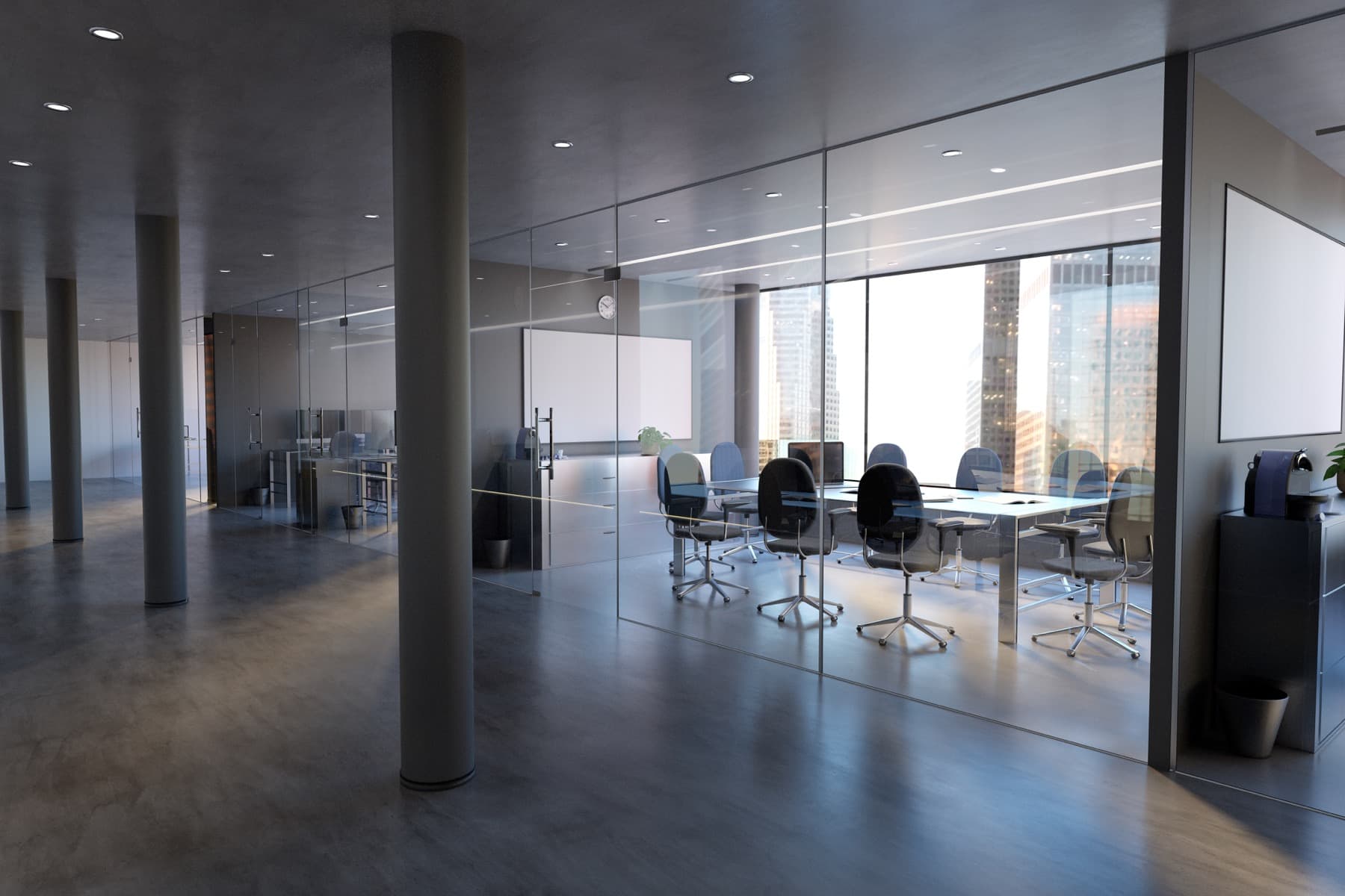 Protected high-contact office surfaces
