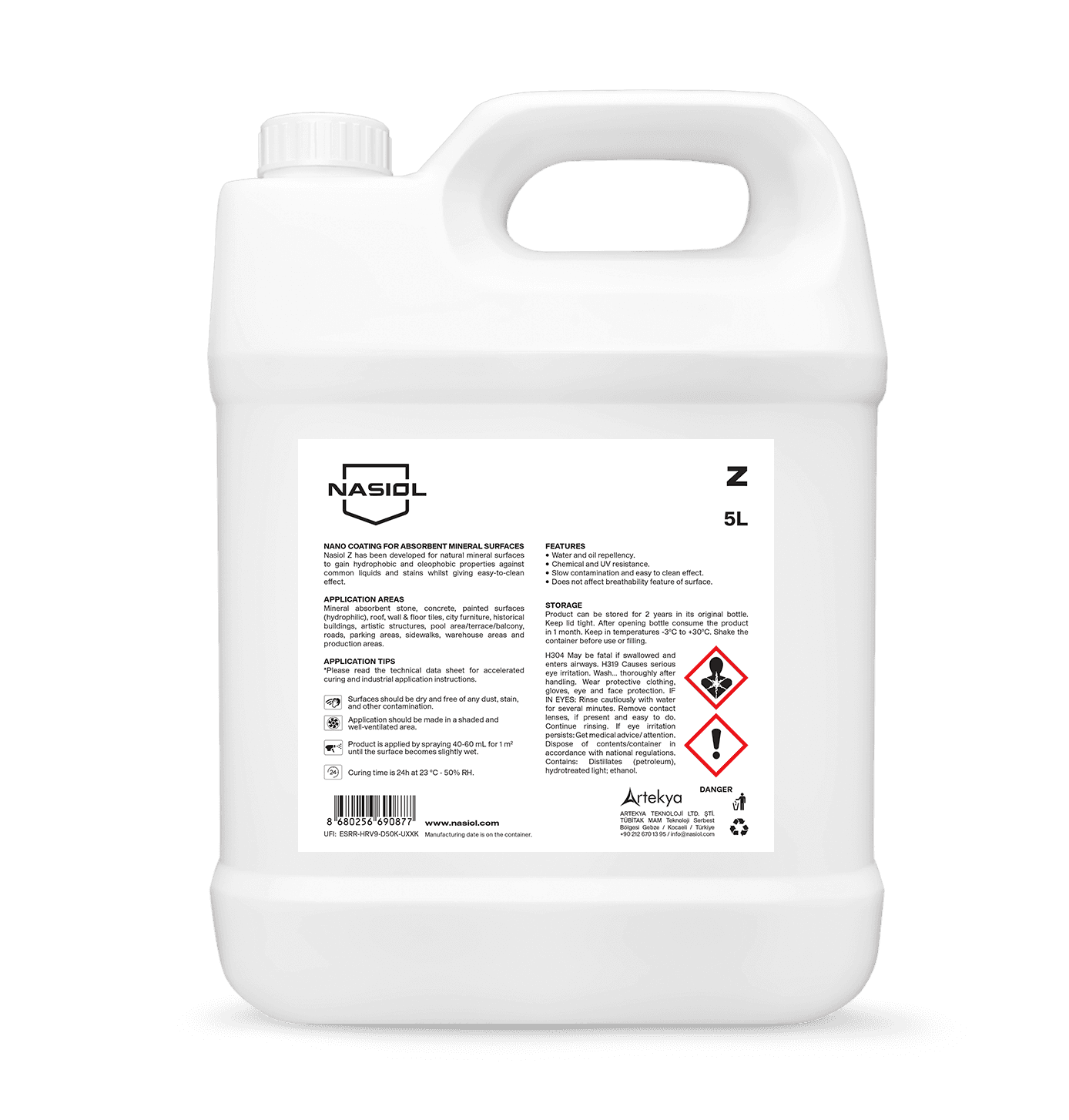 Nasiol Z, 5 litre container